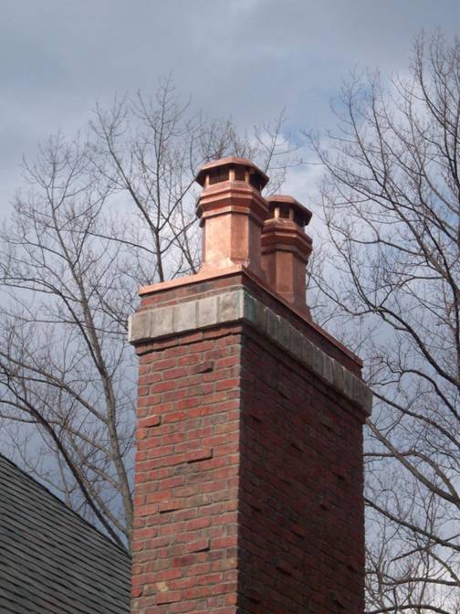 tudor chimney with chase