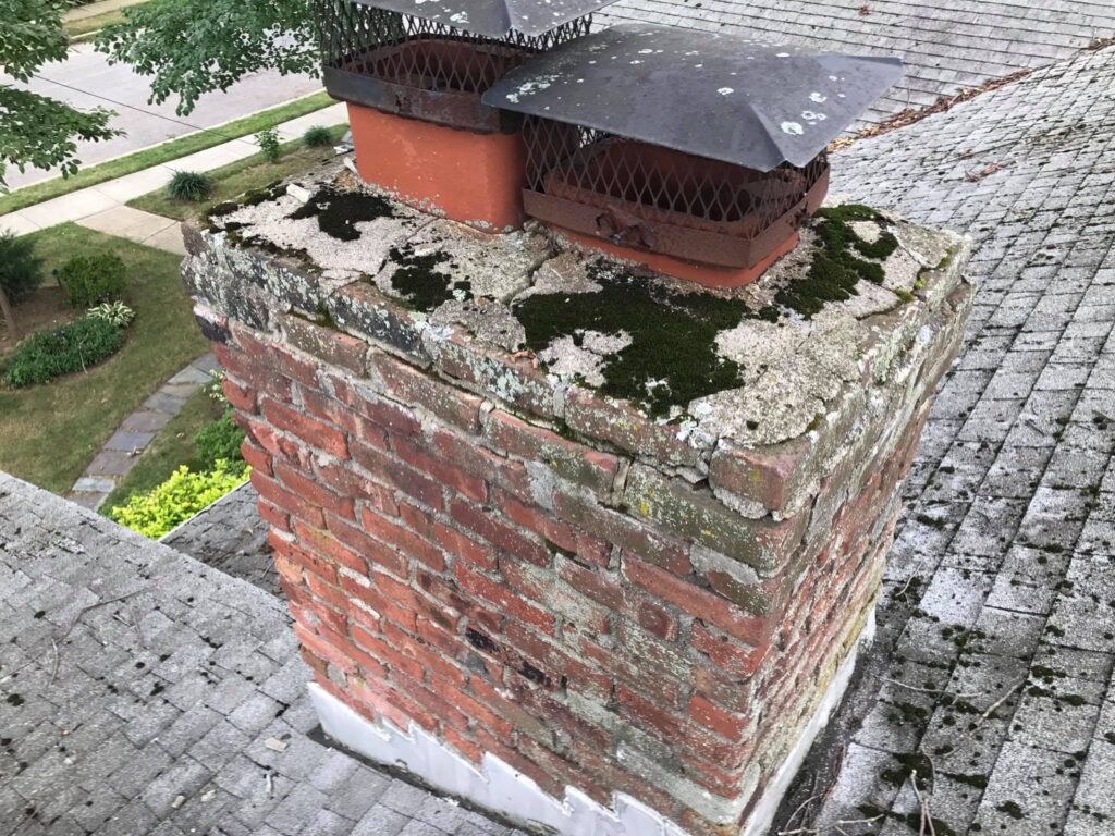 Huntington A dirty chimney requiring Maintenance and Service